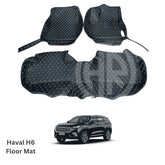 Haval H6 (2021-24) 7D Floor Mats Black 3 Pcs Premium Custom Fit